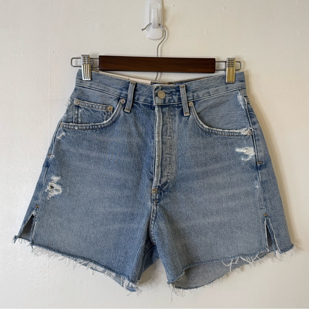 Agolde Women's Dee Super High Rise Short In Chimes Size 25 NWT